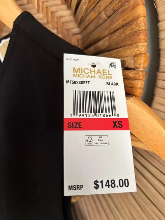 Michael kors black minidress xs NWT - Picture 3 of 8